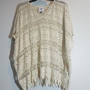 Cabi🌟 Love Carol  Crochet Open Sweater